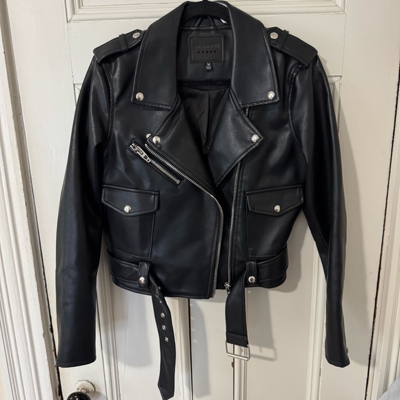 Blank NYC Black Vegan Leather Moto Jacket - Picture 3 of 5